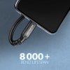 AXAGON BUCM32-CF10AB Kabel przedłużacz Gen2 USB-C - USB-C, 1m, 5A, 20Gbps, PD 240W, oplot, czarny